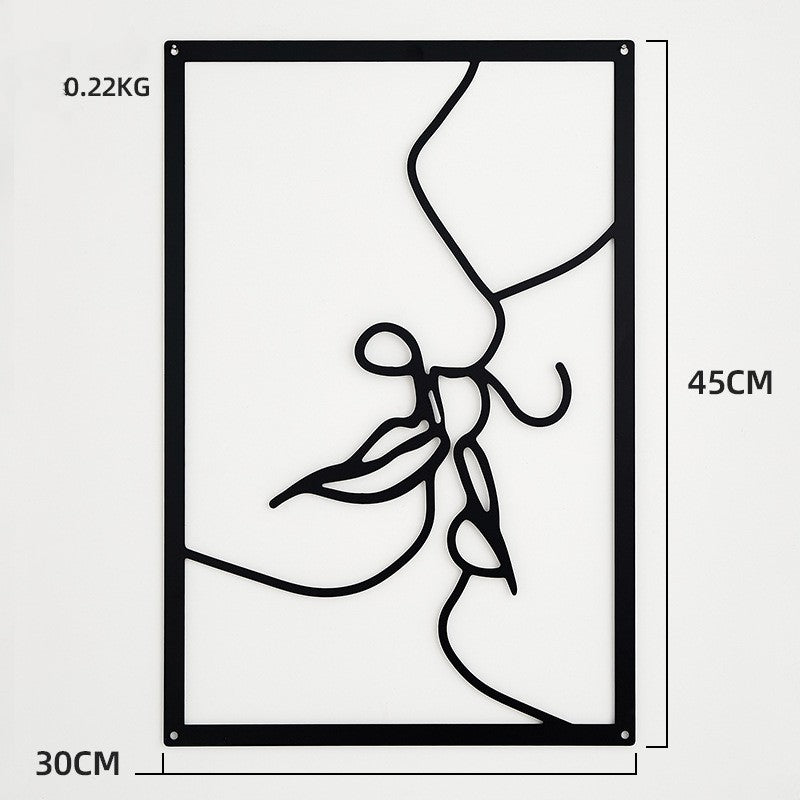 Beauty Line Iron Wall Art