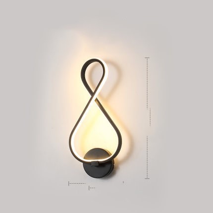 Nordic Spiral LED Wall Lamp