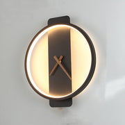 LuxeGeo Nordic Clock Wall Lamp