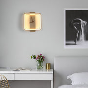 LuxeGeo Nordic Clock Wall Lamp