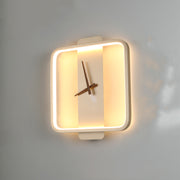 LuxeGeo Nordic Clock Wall Lamp