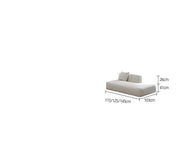 L-Shaped Minimalist Modular Sofa