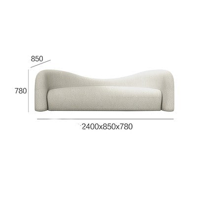 Lazy Minimalist Sofa - Lamb Cashmere