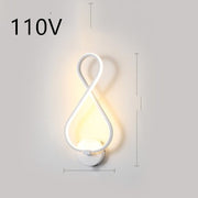 Nordic Spiral LED Wall Lamp