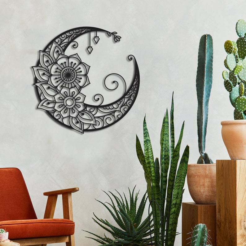 Moon Flower Wall Art