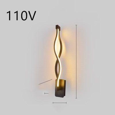 Nordic Spiral LED Wall Lamp