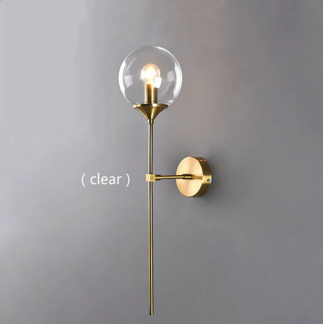 Golden Globe Wall Lamp