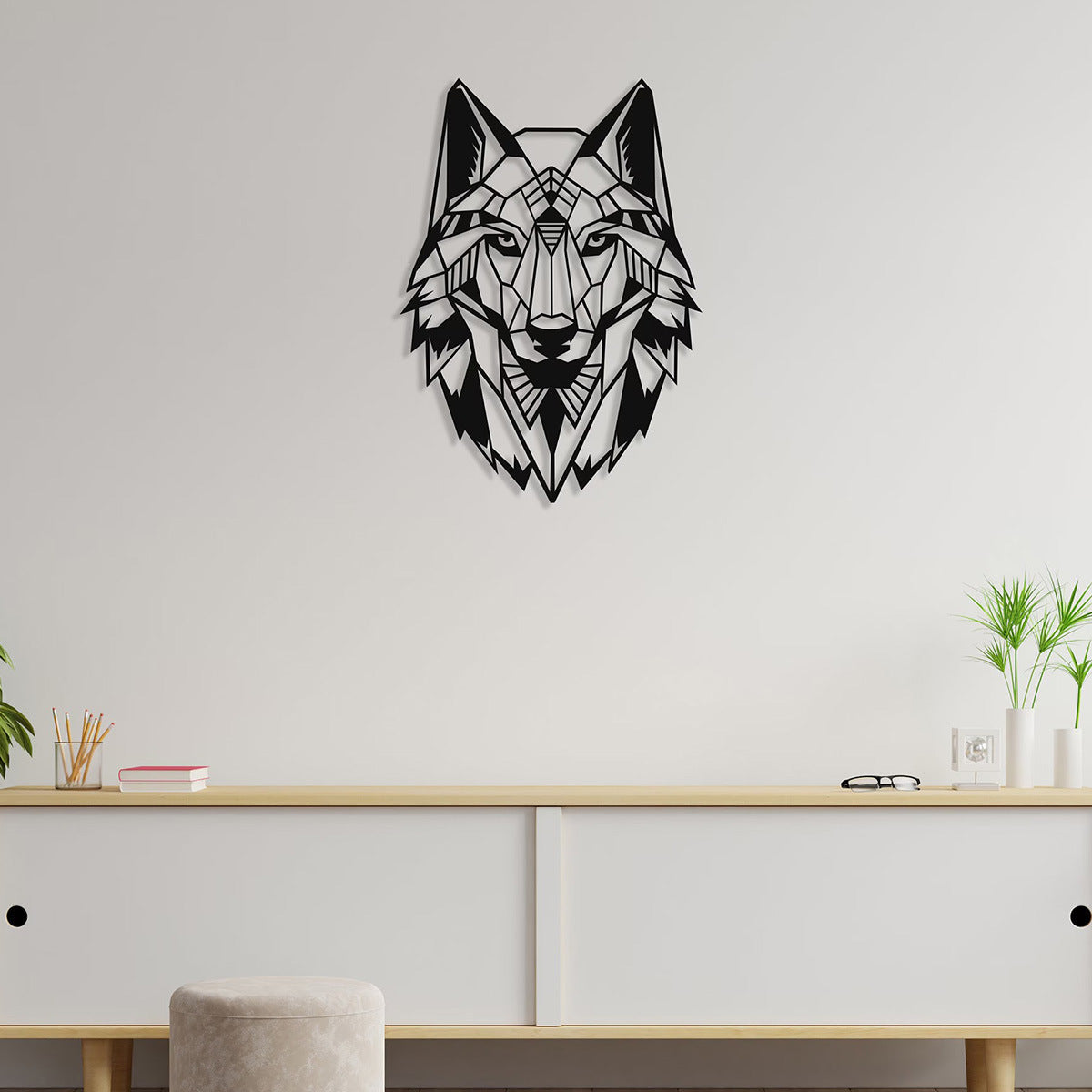 Animal Head Wall Art (Wolf/Deer)