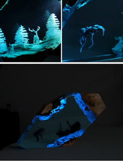 Epoxy Resin Lamp (Reindeer/Cave Whale/Octopus)