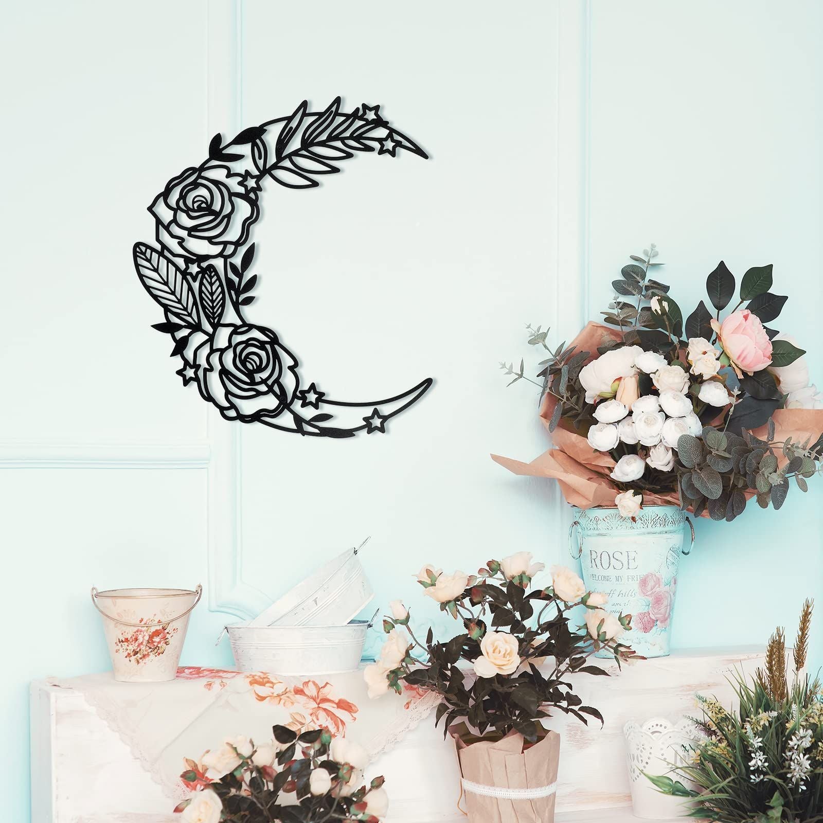 Moon Flower Wall Art