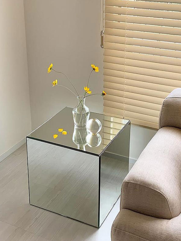 Acrylic Mirror Cube Coffee Table