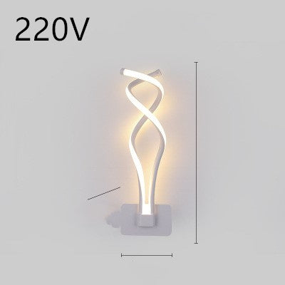 Nordic Spiral LED Wall Lamp