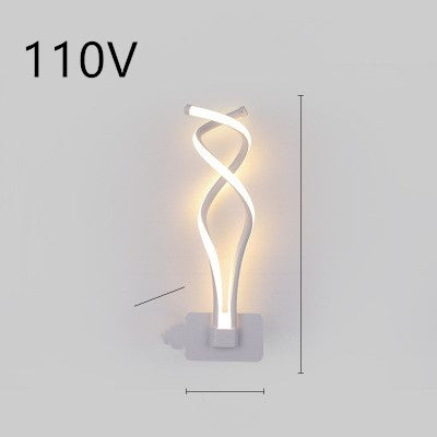 Nordic Spiral LED Wall Lamp