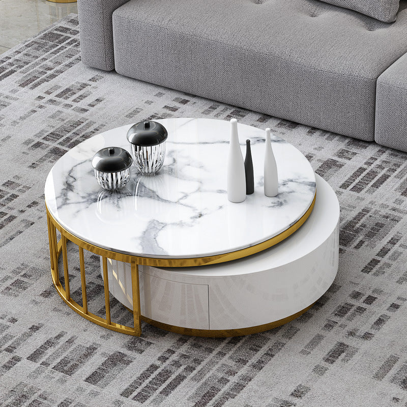 Marble Round Coffee Table