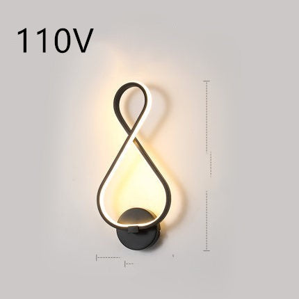 Nordic Spiral LED Wall Lamp