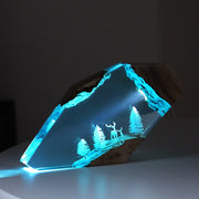 Epoxy Resin Lamp (Reindeer/Cave Whale/Octopus)