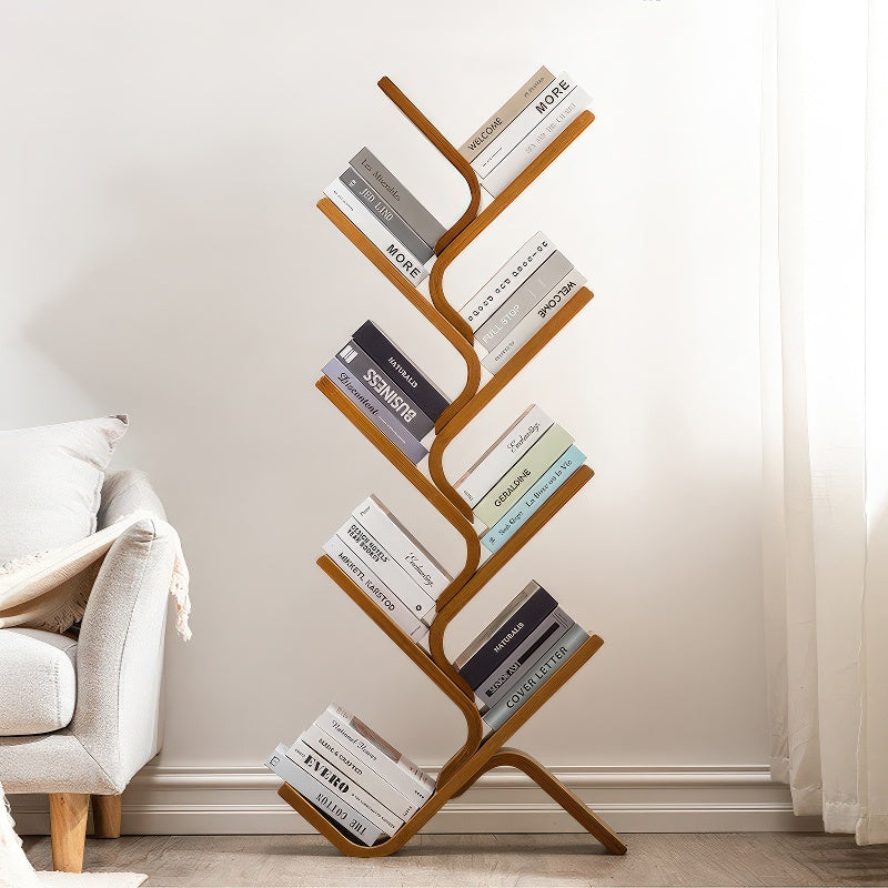 Bamboo Multi-Layer Floor Bookshelf