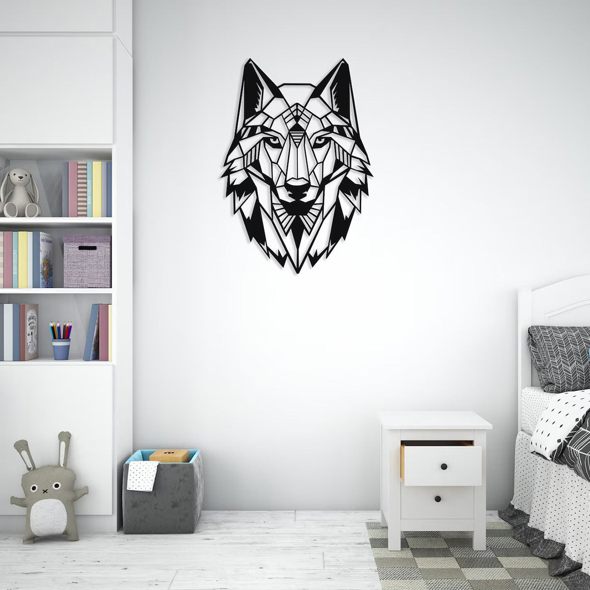 Animal Head Wall Art (Wolf/Deer)