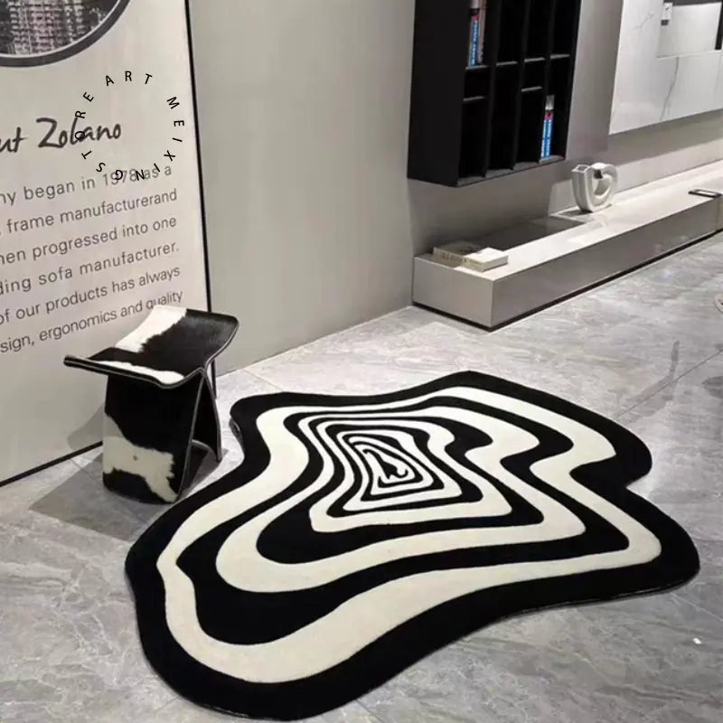 Black & White Art Carpet