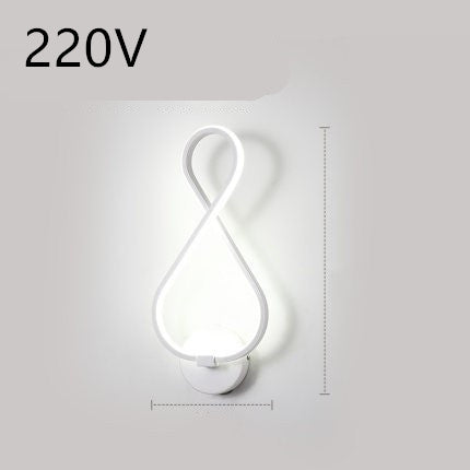 Nordic Spiral LED Wall Lamp