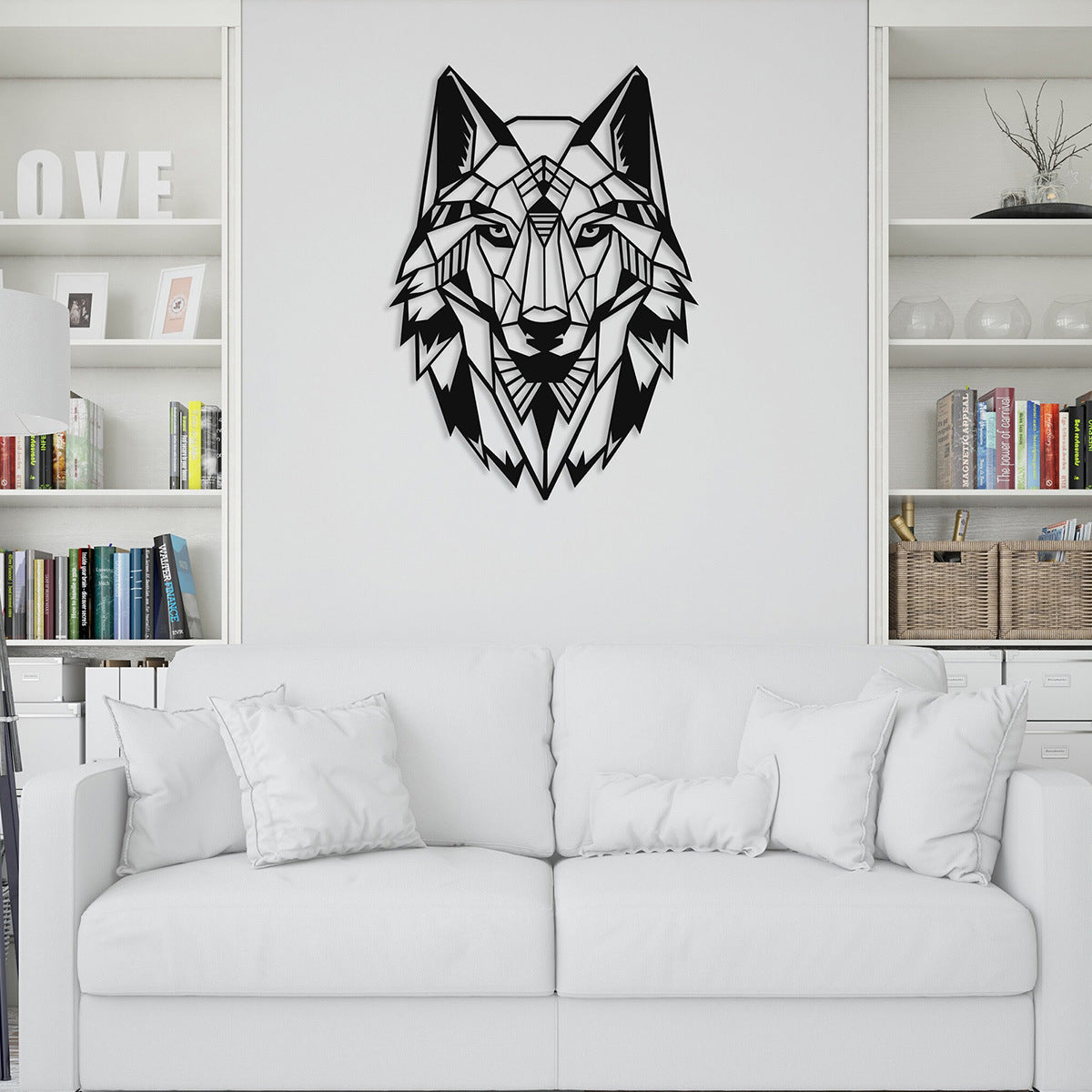 Animal Head Wall Art (Wolf/Deer)