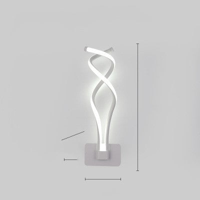 Nordic Spiral LED Wall Lamp