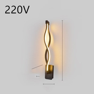 Nordic Spiral LED Wall Lamp