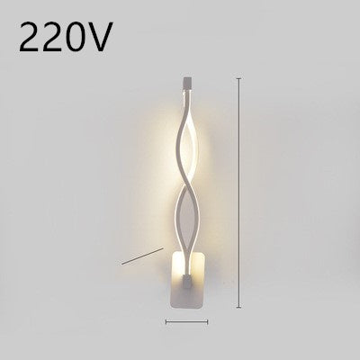 Nordic Spiral LED Wall Lamp