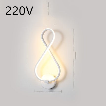 Nordic Spiral LED Wall Lamp