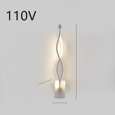 Nordic Spiral LED Wall Lamp