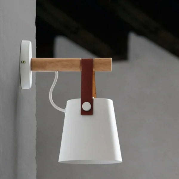 Nordic Wooden Strap Wall Lamp