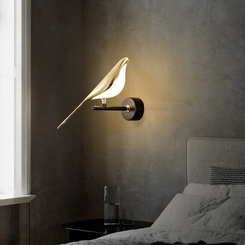 Gold Bird LED Wall Lamp