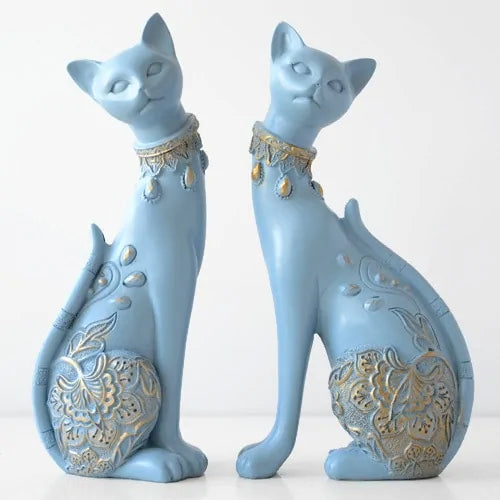 Resin Cat Statue