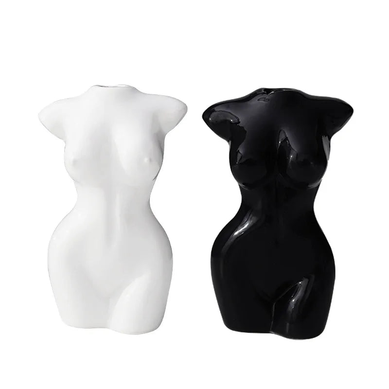 Female Body Ceramic Vase