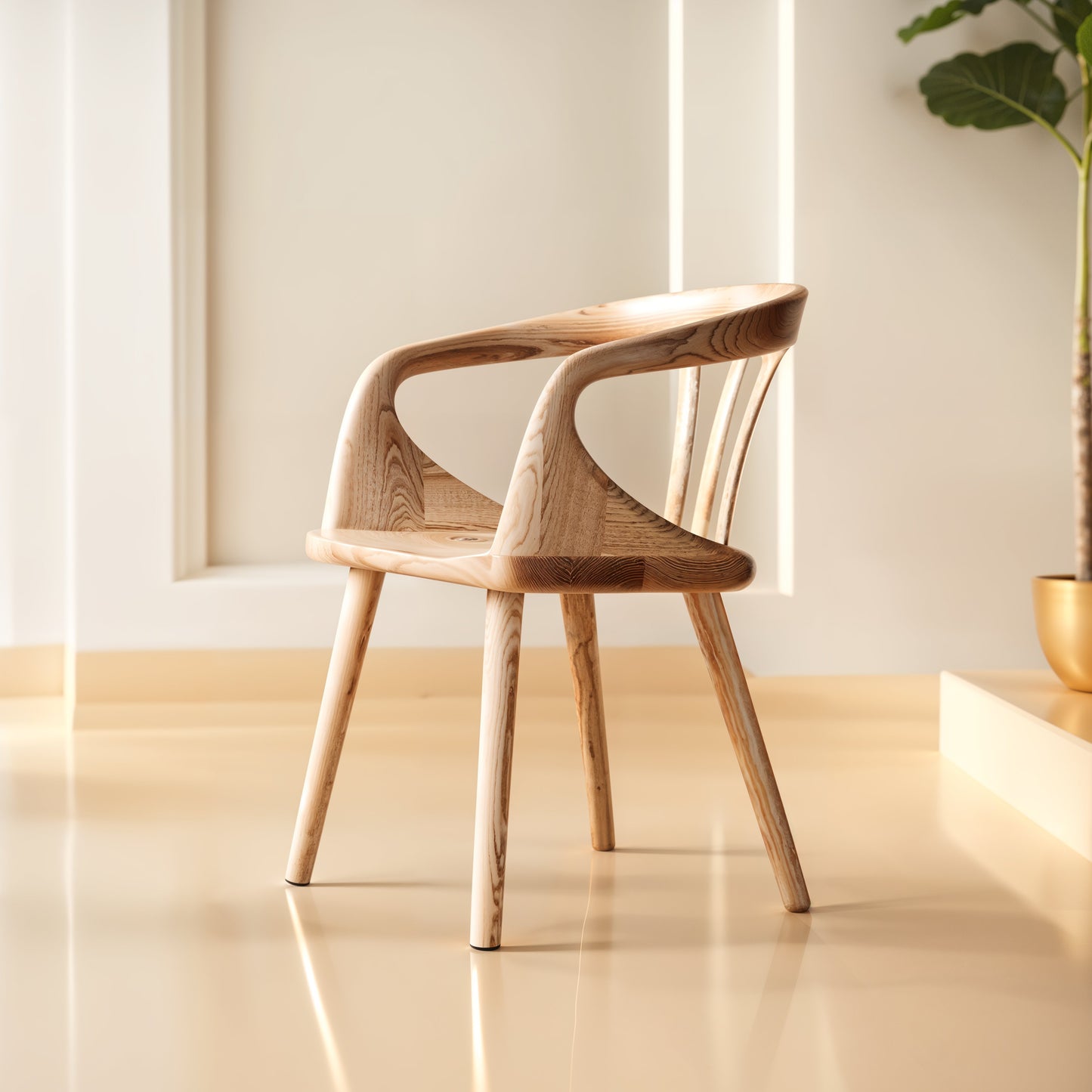 Nordic Solid Wood Dining Chair