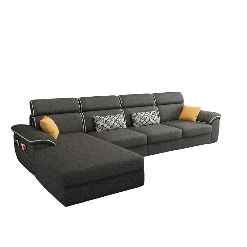 4-Seater Minimalist Sofa in Premium Fabric