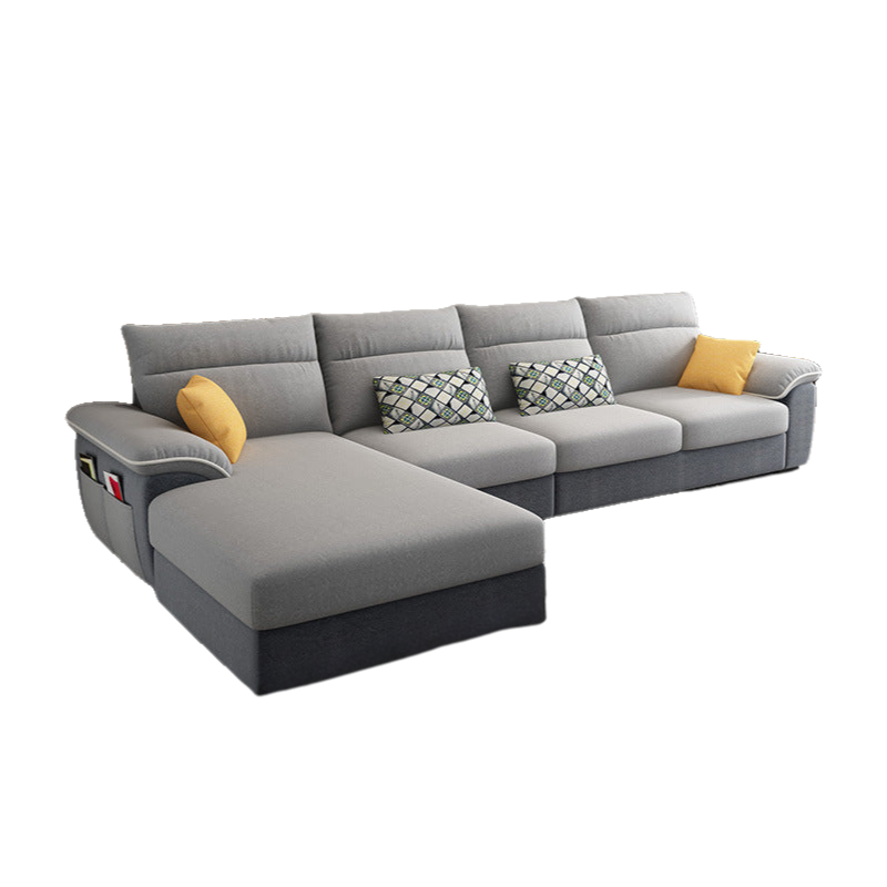 4-Seater Minimalist Sofa in Premium Fabric