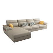 4-Seater Minimalist Sofa in Premium Fabric