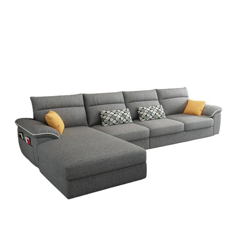 4-Seater Minimalist Sofa in Premium Fabric