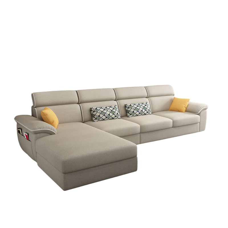 4-Seater Minimalist Sofa in Premium Fabric