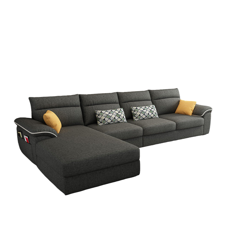 4-Seater Minimalist Sofa in Premium Fabric