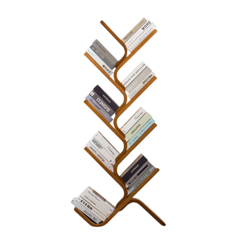 Bamboo Multi-Layer Floor Bookshelf