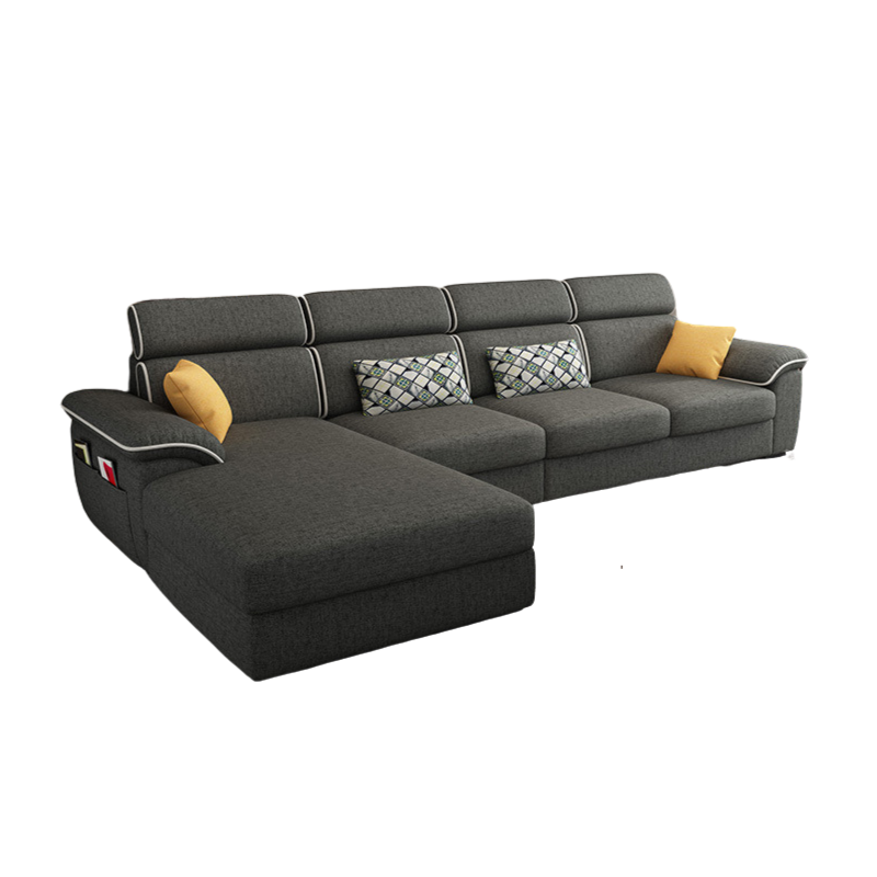 4-Seater Minimalist Sofa in Premium Fabric