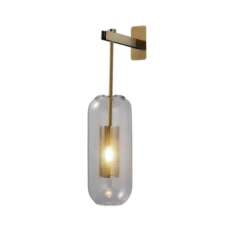 Nordic Brass Cylinder Wall Lamp