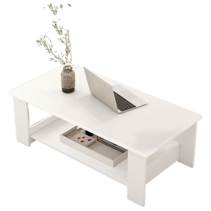 Modern Coffee Table with Storage Rack