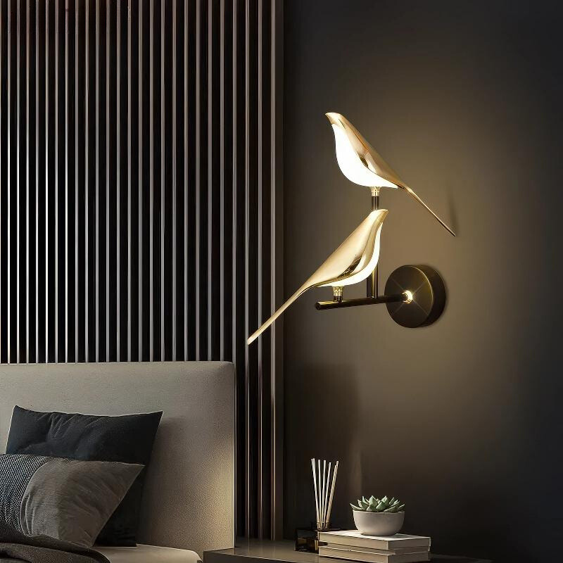 Gold Bird LED Wall Lamp