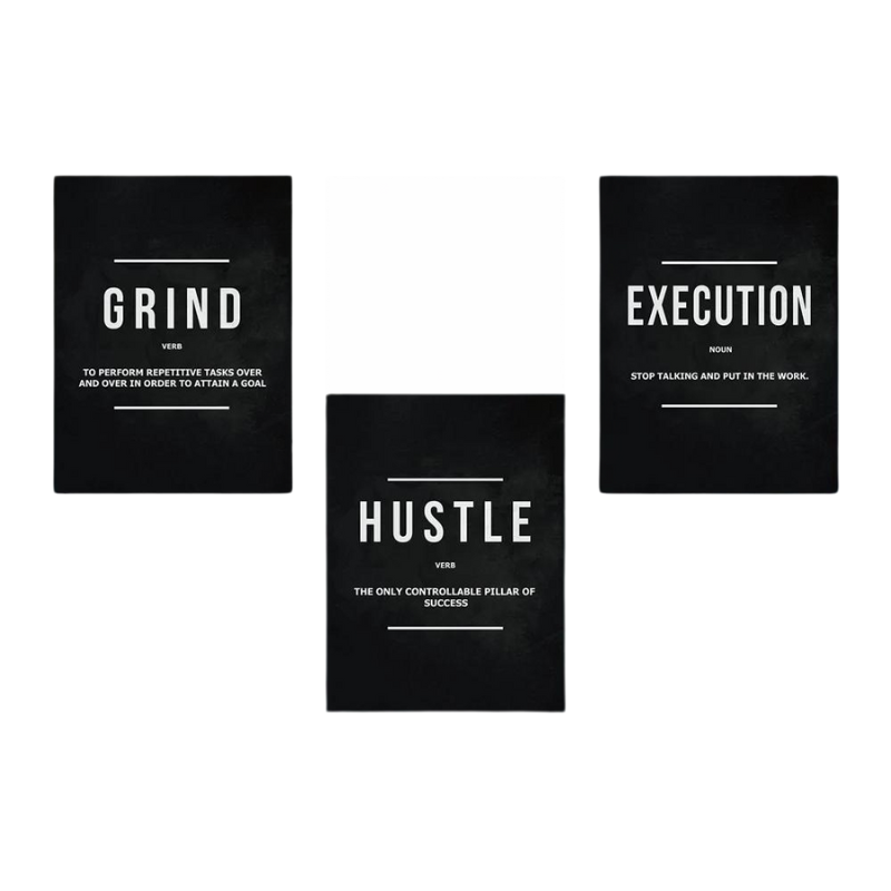 Grind/Hustle/Execution Canvas Prints