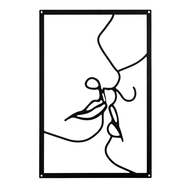 Beauty Line Iron Wall Art