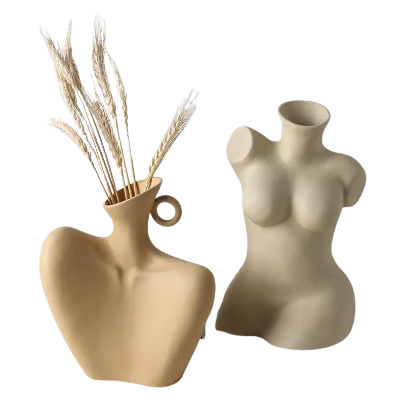 Body Form Ceramic Vase Set