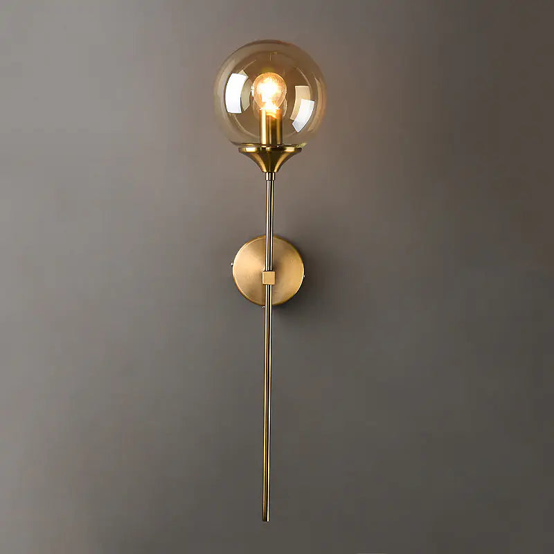 Golden Globe Wall Lamp